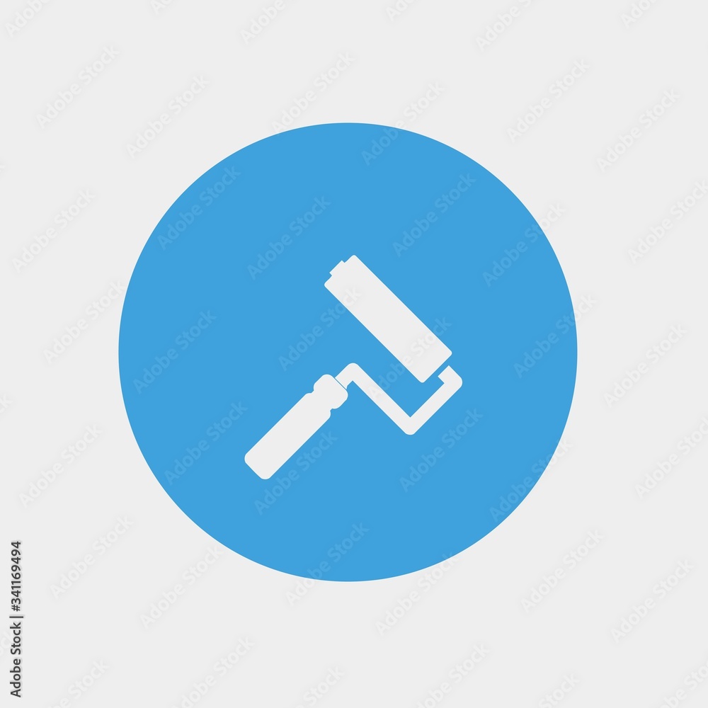 roller paint brush icon vector illustration and symbol for website and graphic design roller paint brush icon vector illustration and symbol for website and graphic design