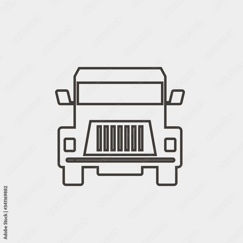 truck front icon vector illustration and symbol for website and graphic design truck front icon vector illustration and symbol for website and graphic design