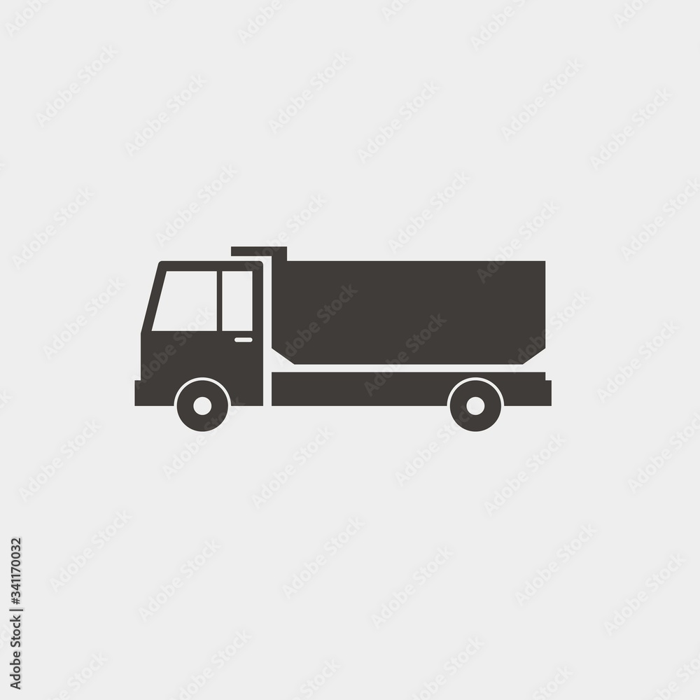 truck icon vector illustration and symbol for website and graphic design