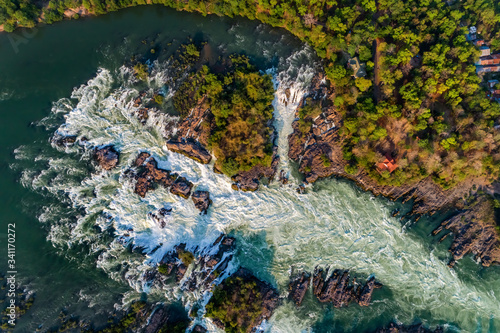 The Khone Falls and Pha Pheng Falls, waterfalls the 