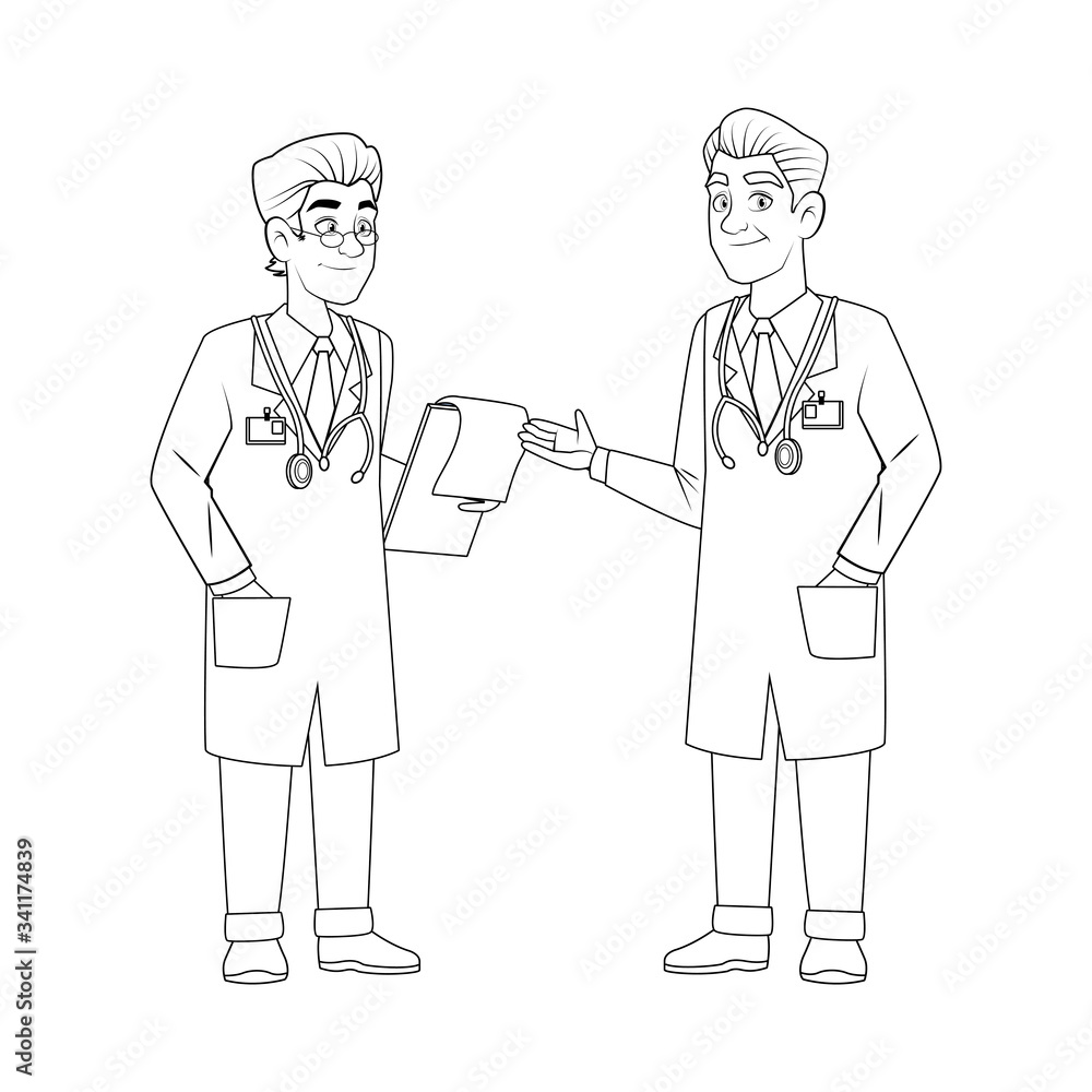 professional doctors avatar characters icons professional doctors avatar characters icons