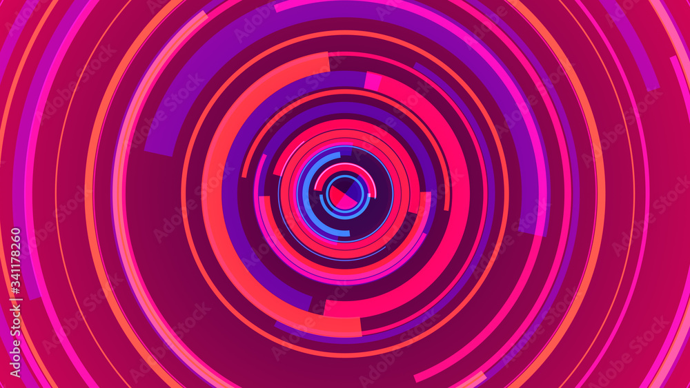 Circle pink neon lines technology Hi-tech blue background. Abstract graphic digital future concept design. Circle pink neon lines technology Hi-tech blue background. Abstract graphic digital future concept design.