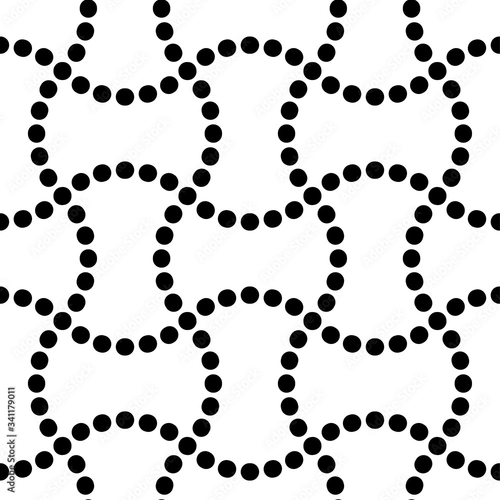 Monochrome seamless Japanese pattern showing the connection of weights Monochrome seamless Japanese pattern showing the connection of weights