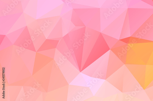Pink Polygonal Mosaic Background, Creative Design