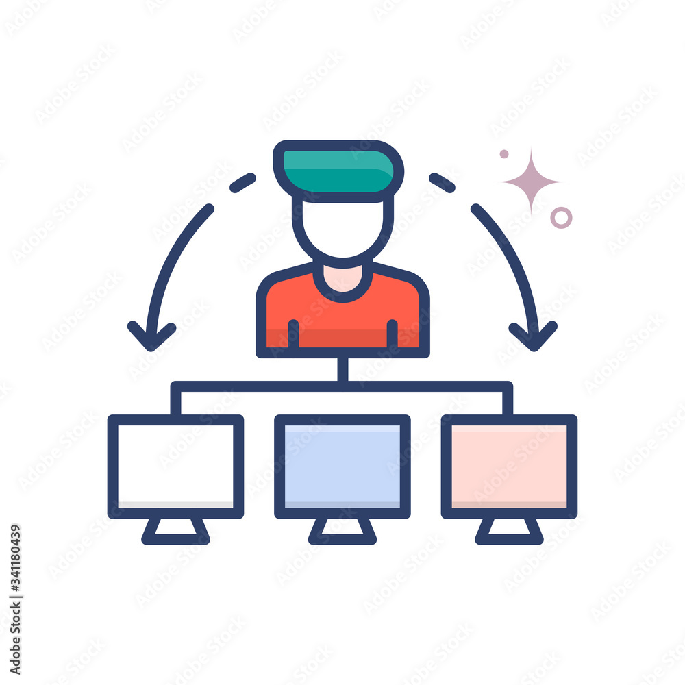 Fototapeta premium colleagues Vector Icon