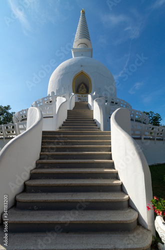 Peace Stupa in Zalaszanto, Hungary photo