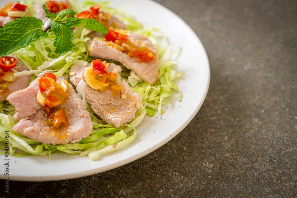 Boiled Pork with Lime Garlic and Chili Sauce Boiled Pork with Lime Garlic and Chili Sauce