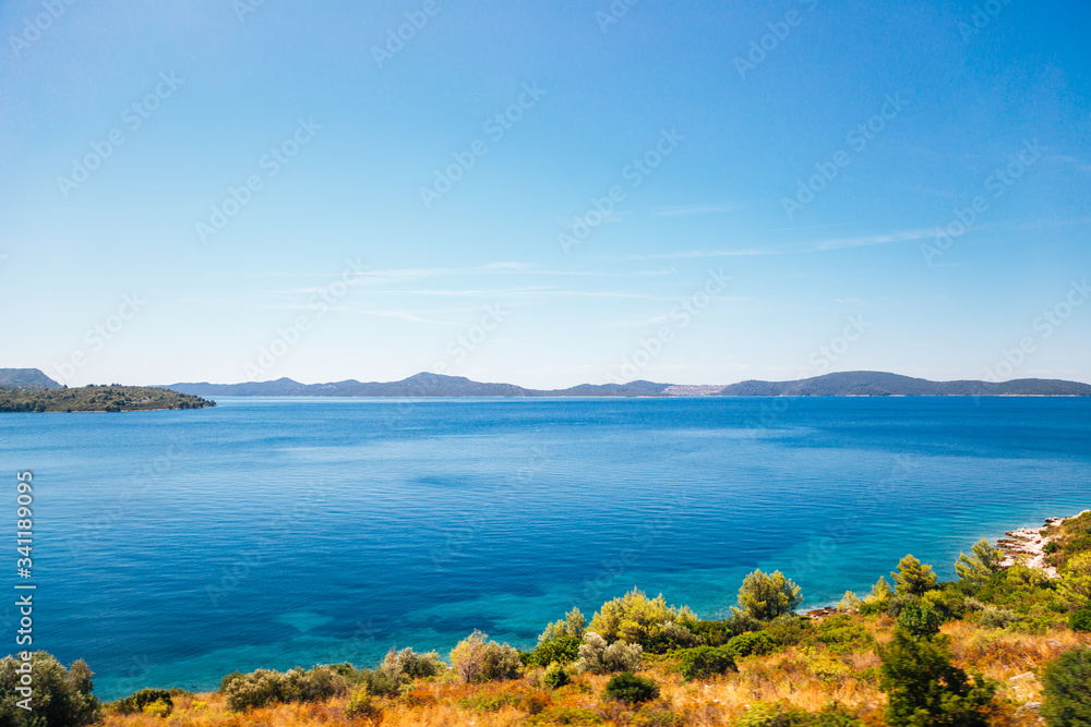 Adriatic sea scenery from Bosnia and Herzegovina to Croatia