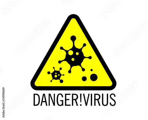 Poster for protection allergy bacteria, medical healthcare, microbiology. Disease germ, pathogenic organism, infectious micro virology. Vector illustration in cartoon style.