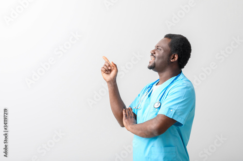 Male African-American docto...