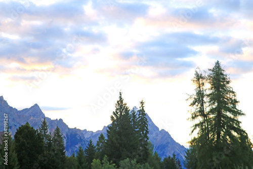 Fototapeta Naklejka Na Ścianę i Meble -  Rocky mountain scenery, Dolomites, Italy