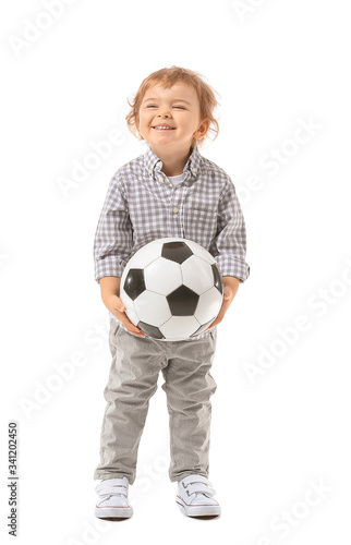 Cute little boy with soccer...
