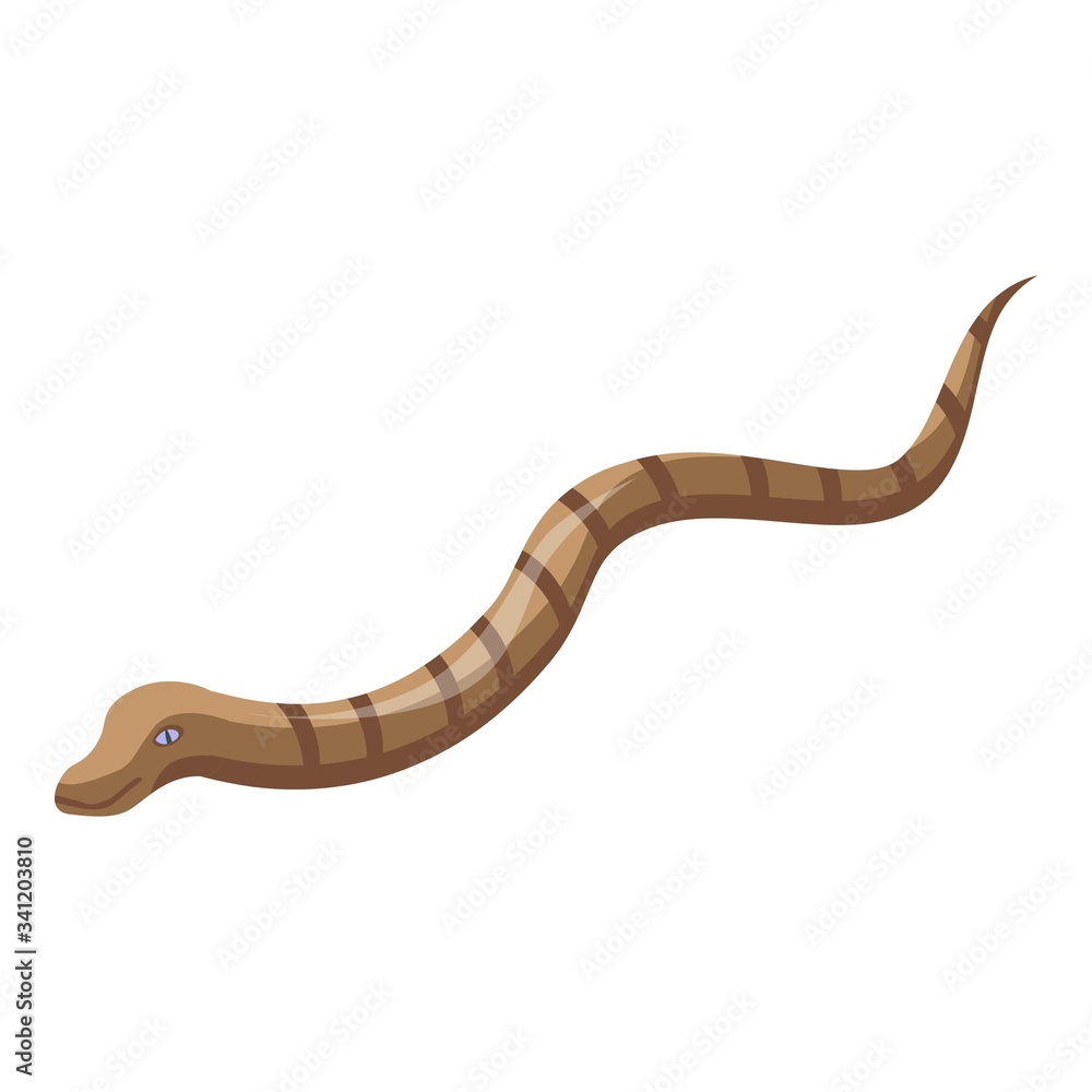 Fototapeta premium Kid snake icon. Isometric of kid snake vector icon for web design isolated on white background