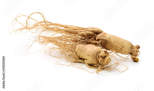 ginseng isolated on white background © zcy