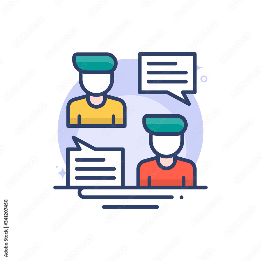 business dialog Vector Icon business dialog Vector Icon
