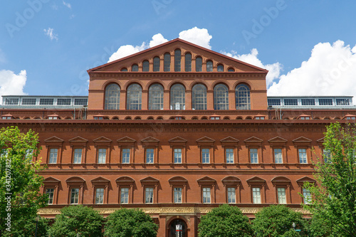 exterior view of national building museum washington dc usa