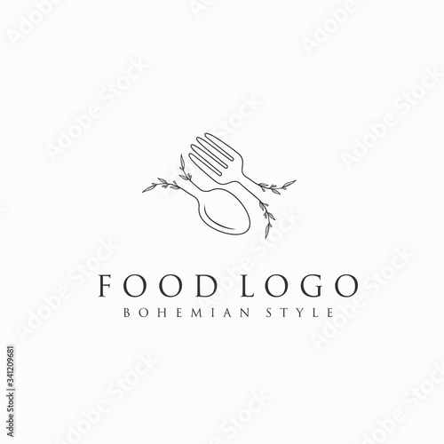 restaurant logo design, food vector logo
