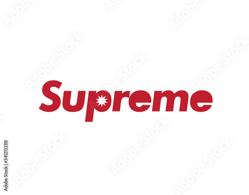 Supreme logo design isolated. Vector illustration. photo