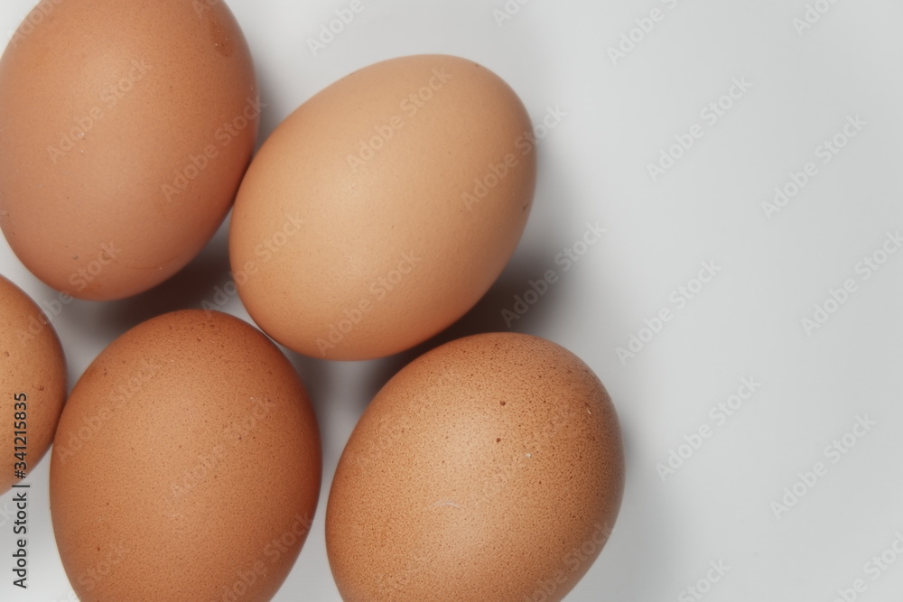 Chicken egg with white isolated background Chicken egg with white isolated background