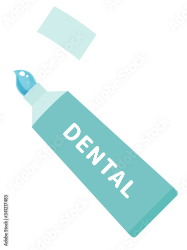 歯磨き粉のイラスト