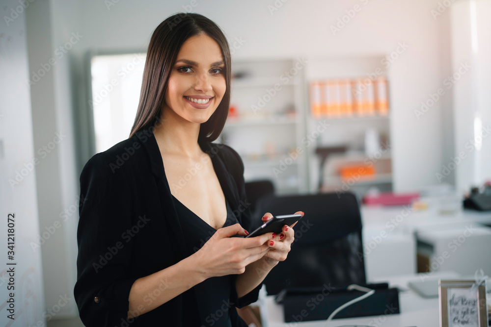 Female manager at the office. Beautiful woman preparing for the meeting. Female manager at the office. Beautiful woman preparing for the meeting.