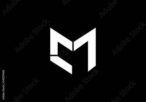 CM C M Letter Logo Design Creative Modern Letters Vector Icon Logo Illustration