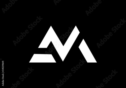 Letter M, A, MA, AM font logo design. awesome icon