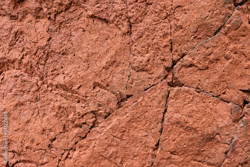 Close up rock texture background, natural surface. Background on theme geology with copy space