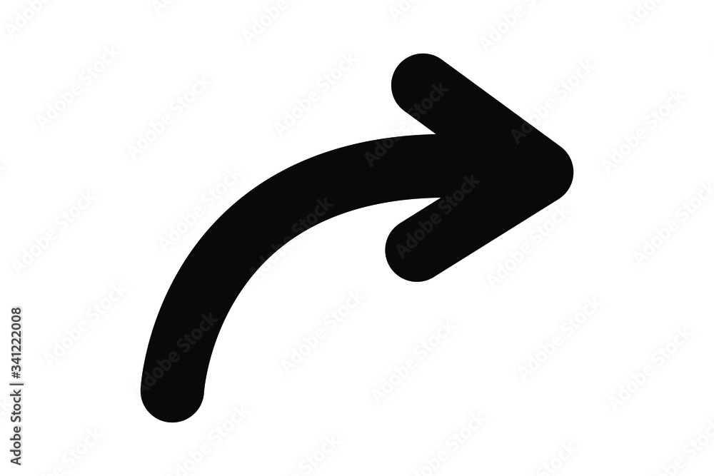 EPS 10 vector. A flat arrow vector icon. Good for projects. EPS 10 vector. A flat arrow vector icon. Good for projects.