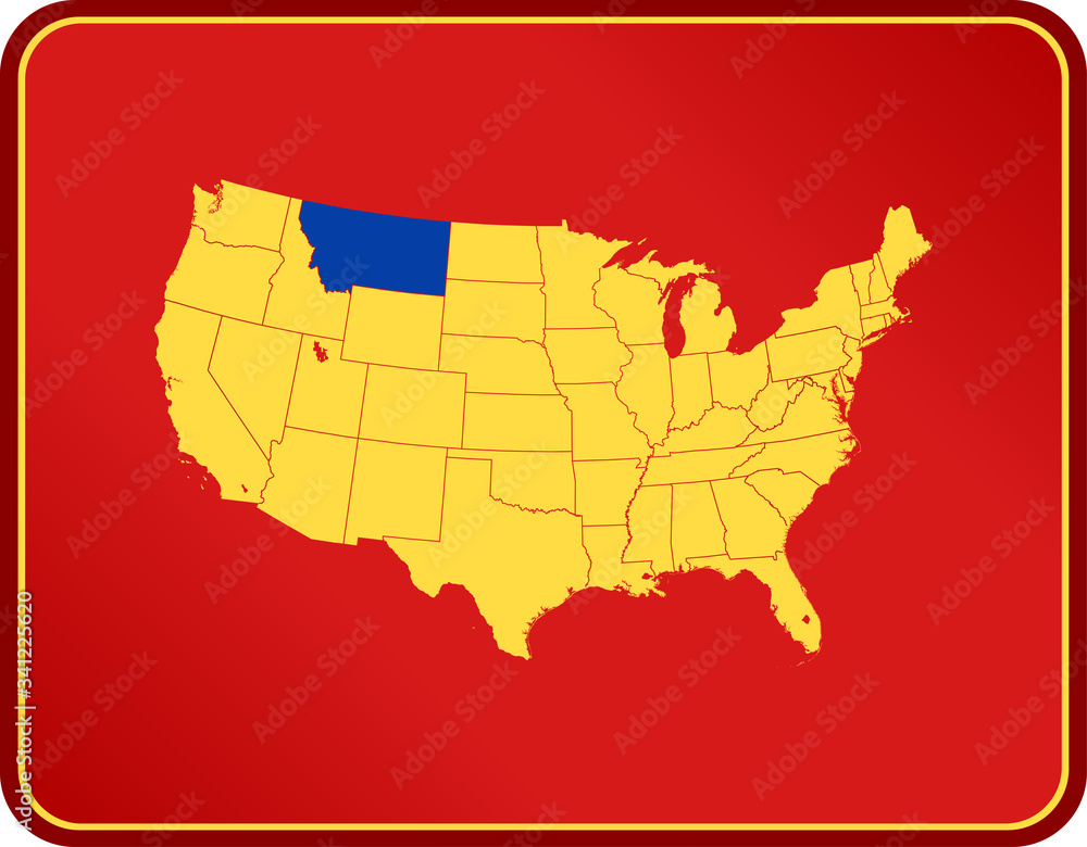 map of Montana