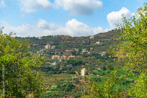 The Mountains of Lebanon are the Symbol of the Country. After Centuries of Persistent Deforestation photo