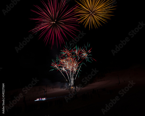 Foto Feu d'artifice aux Deux Alpes