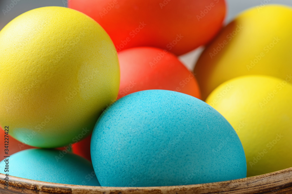 Colorful Easter eggs close-up. Easter eggs background. Easter eggs are a symbol and a mandatory attribute of the holiday. Colorful Easter eggs close-up. Easter eggs background. Easter eggs are a symbol and a mandatory attribute of the holiday.