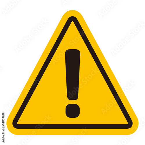 warning sign icon vector triangle