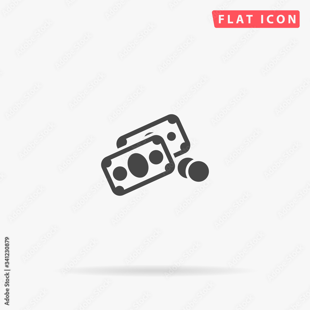 Money flat vector icon Money flat vector icon