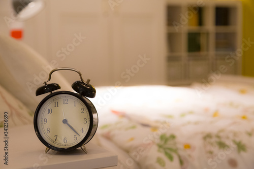 Alarm clock,on bedside