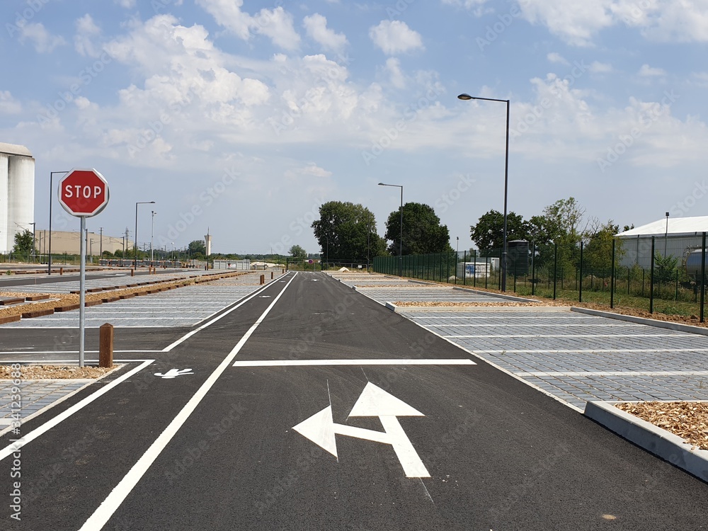 Fototapeta premium Entrée de parking