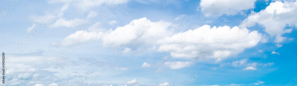 Blue sky and white clouds background, cloudy sky Blue sky and white clouds background, cloudy sky