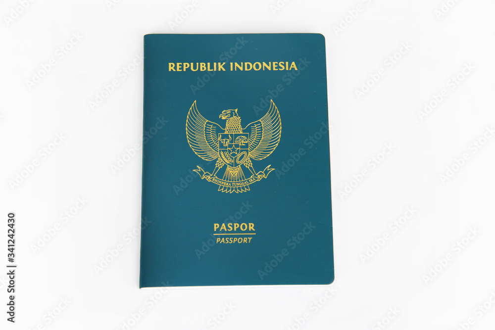 Close Up of Indonesian Passport Close Up of Indonesian Passport