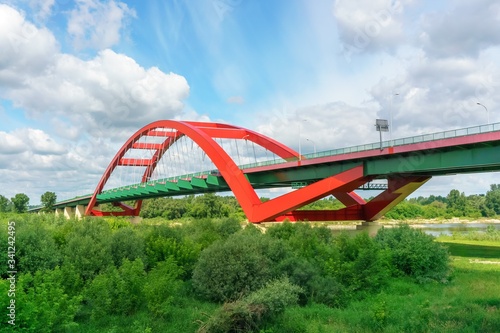 Bridge on the river Vistula in Pulawy photo