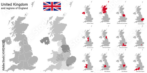 United Kingdom and regions of England photo
