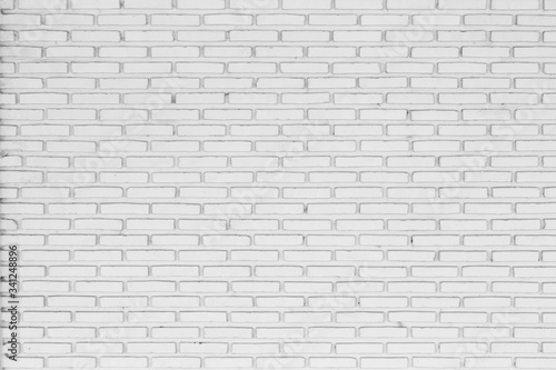 Old vintage white brick wall texture