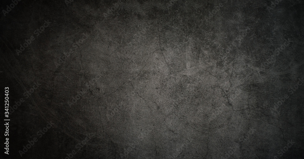 Texture of old gray concrete wall for dark background
