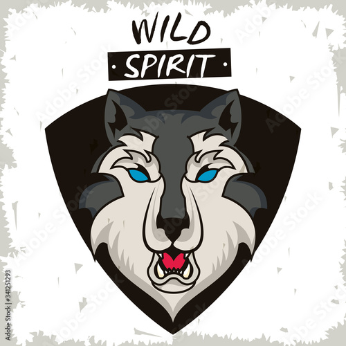 wild wolf spirit creative design
