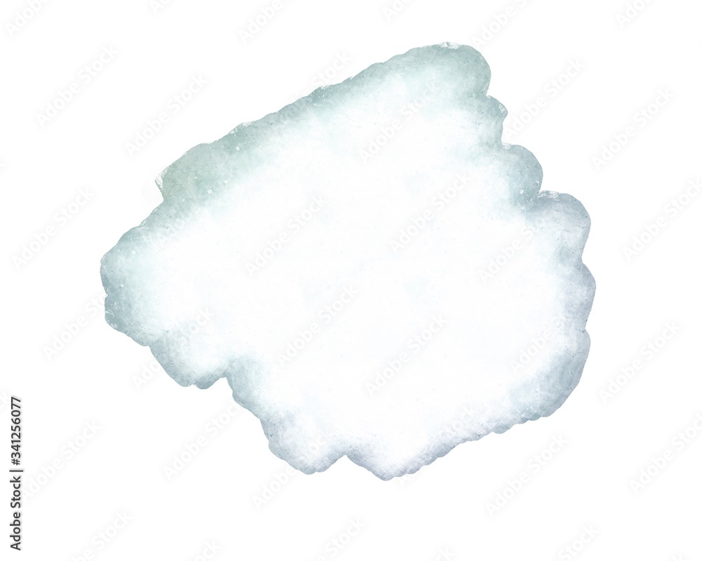 Abstract watercolor background  with a liquid splatter of aquarelle, isolated on white.