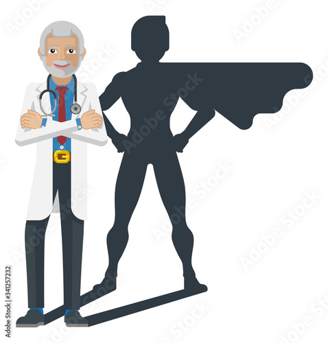 A mature medical doctor rev...