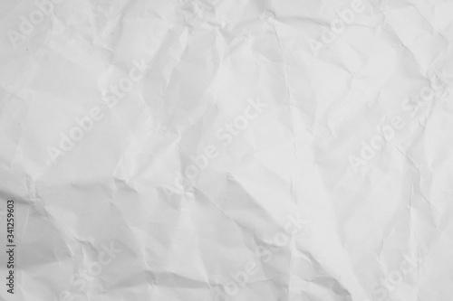 White wrinkled paper texture