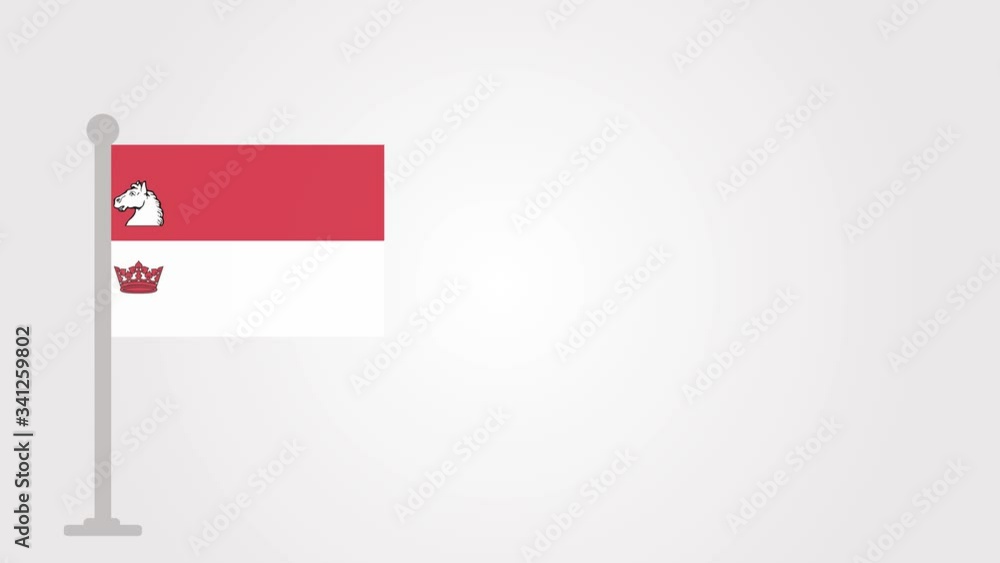 Guelph short flag animation on tiny flagpole. Guelph short flag animation on tiny flagpole.