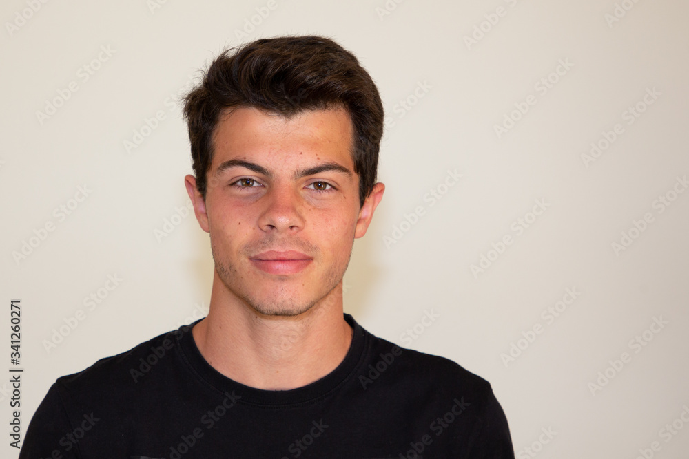 face serious id portrait of a handsome young man face serious id portrait of a handsome young man
