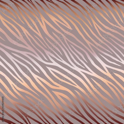 Seamless pattern. Zebra skin background. Tiger stripes pattern. Texture wild animal skin. Amazing hand drawn graphics. Geometric abstract design. Repeating elegant backdrop. Modern stylish texture